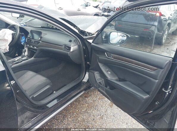 1HGCV1F43JA011408 2018 HONDA ACCORD Black Front interior view