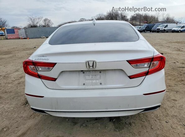 1HGCV1F43JA048734 2018 HONDA ACCORD White Widok z tyłu