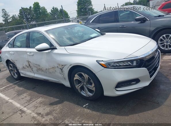 1HGCV1F43JA246908 2018 HONDA ACCORD White Սալոնի հետևի տեսք