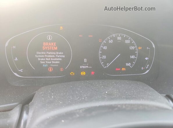 1HGCV1F43JA247346 2018 HONDA ACCORD Белый Вид щитка приборов
