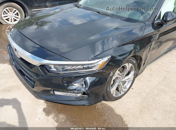 1HGCV1F43KA083484 2019 HONDA ACCORD Black Դիմացի տեսք
