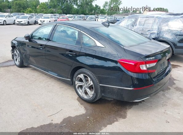 1HGCV1F43KA083484 2019 HONDA ACCORD Black Հետևի ձախ