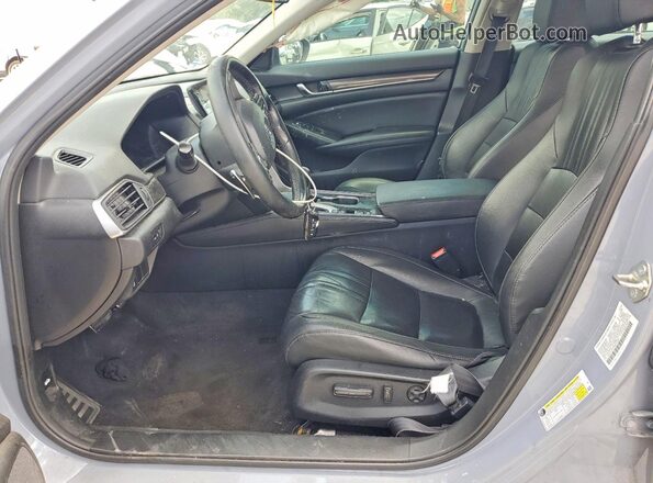 1HGCV1F43MA007654 2021 HONDA ACCORD Синий Вид салона спереди