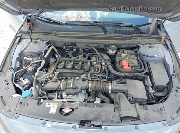 1HGCV1F43MA007654 2021 HONDA ACCORD Синий Вид задней части салона