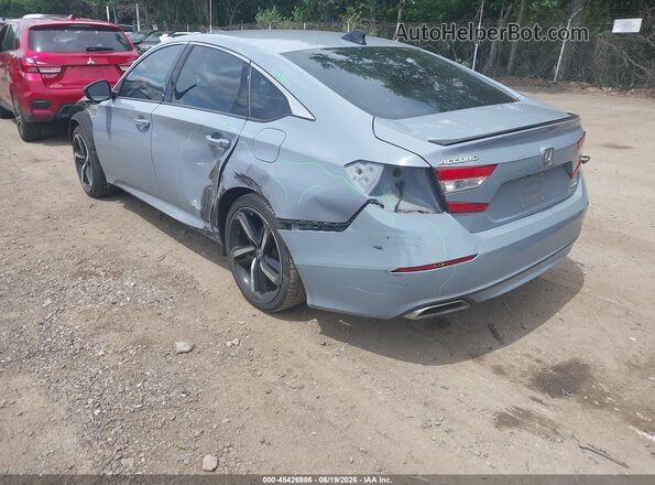 1HGCV1F43MA012725 2021 HONDA ACCORD Blue Rear left