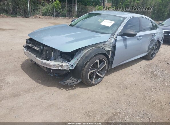 1HGCV1F43MA012725 2021 HONDA ACCORD Blue Front left