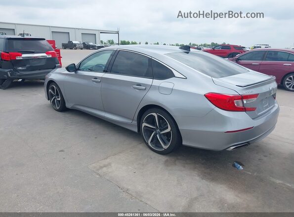 1HGCV1F43MA051704 2021 HONDA ACCORD Silver Tył lewy