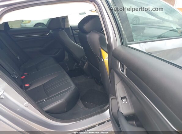 1HGCV1F43MA051704 2021 HONDA ACCORD Silver Widok naklejki z numerem VIN