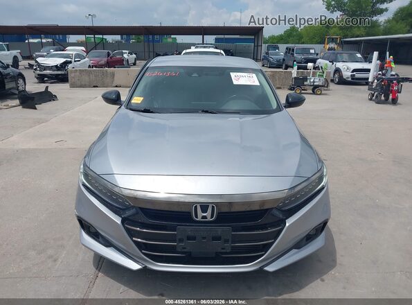 1HGCV1F43MA051704 2021 HONDA ACCORD Silver Widok zestawu wskaźników