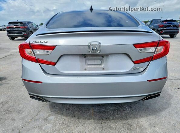 1HGCV1F43MA075324 2021 HONDA ACCORD Silver Հետևի տեսք