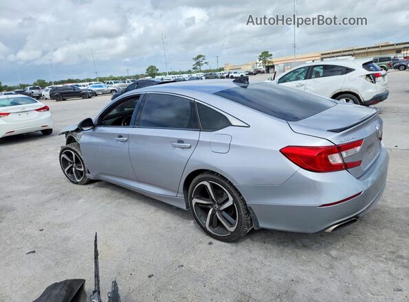1HGCV1F43MA075324 2021 HONDA ACCORD Silver Հետևի ձախ