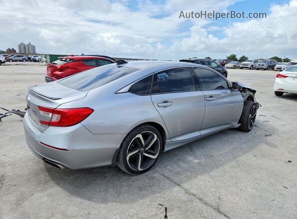 1HGCV1F43MA075324 2021 HONDA ACCORD Silver Հետևի աջ