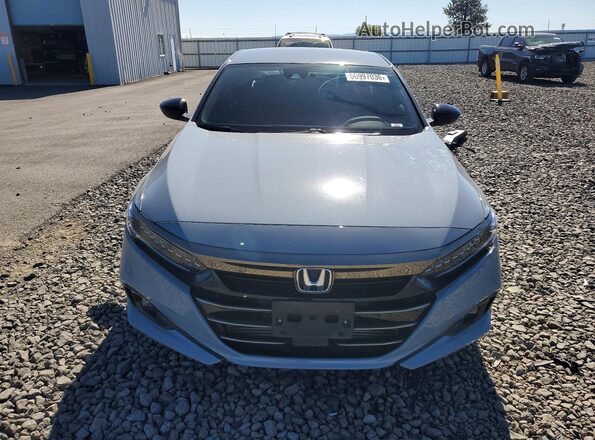 1HGCV1F43MA114218 2021 HONDA ACCORD Серый Вид спереди