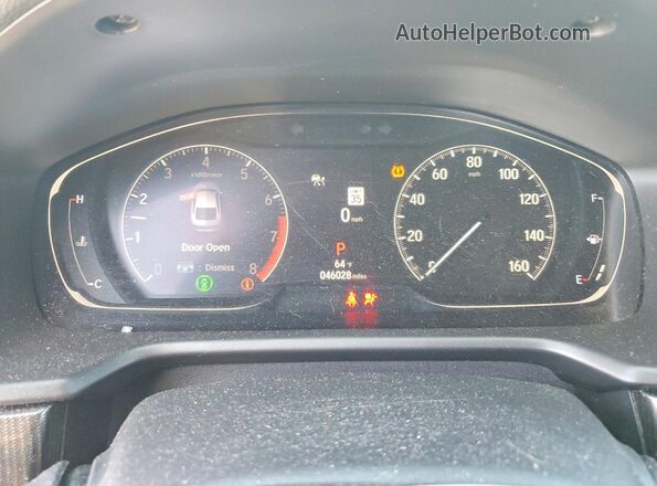 1HGCV1F43MA114218 2021 HONDA ACCORD Серый Вид щитка приборов
