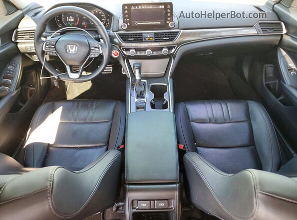 1HGCV1F43MA114218 2021 HONDA ACCORD Серый Вид панели приборов