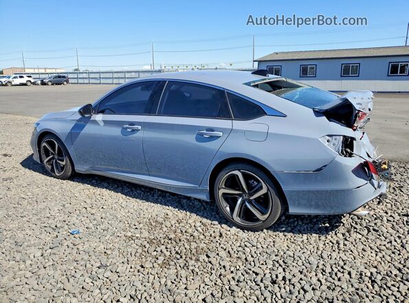 1HGCV1F43MA114218 2021 HONDA ACCORD Серый Задняя левая четверть