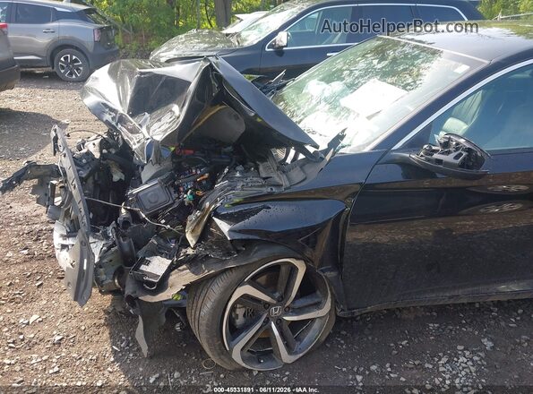 1HGCV1F43MA114977 2021 HONDA ACCORD Black Դիմացի տեսք