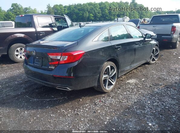 1HGCV1F43MA114977 2021 HONDA ACCORD Black Հետևի աջ