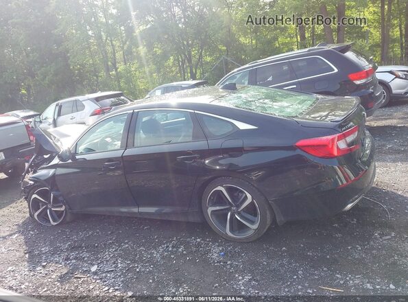 1HGCV1F43MA114977 2021 HONDA ACCORD Black Սալոնի 360 աստիճան տեսք