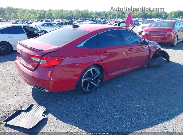 1HGCV1F43NA044835 2022 HONDA ACCORD Red Tył prawy