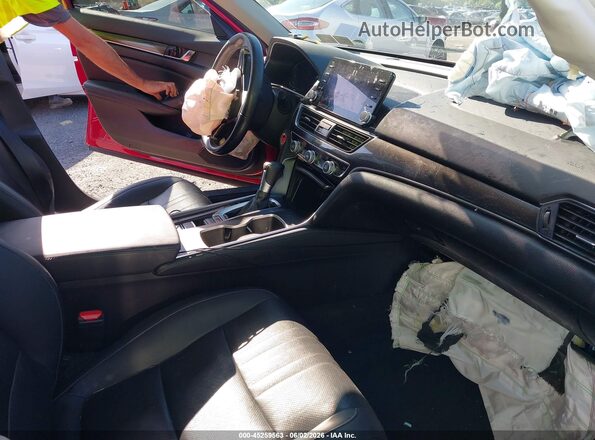 1HGCV1F43NA044835 2022 HONDA ACCORD Red Widok wnętrza z przodu