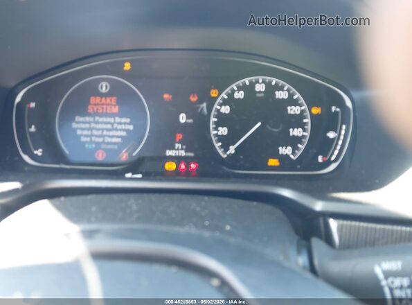 1HGCV1F43NA044835 2022 HONDA ACCORD Red Widok tylnych siedzeń