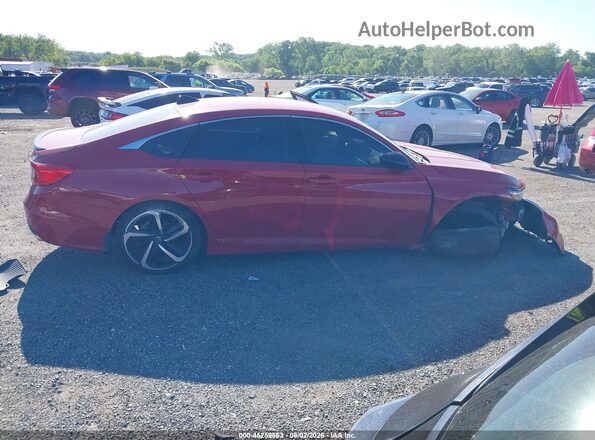 1HGCV1F43NA044835 2022 HONDA ACCORD Red Widok wnętrza z tyłu