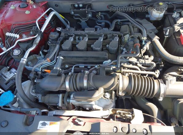1HGCV1F43NA044835 2022 HONDA ACCORD Red Widok z tyłu