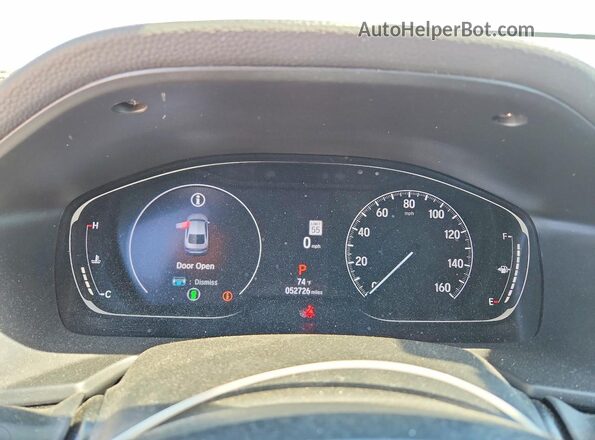 1HGCV1F43NA052899 2022 HONDA ACCORD Gray Սարքավորումների վահանակի տեսք