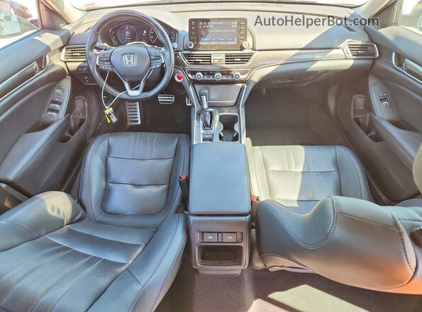 1HGCV1F43NA052899 2022 HONDA ACCORD Gray Առջևի վահանակի տեսք
