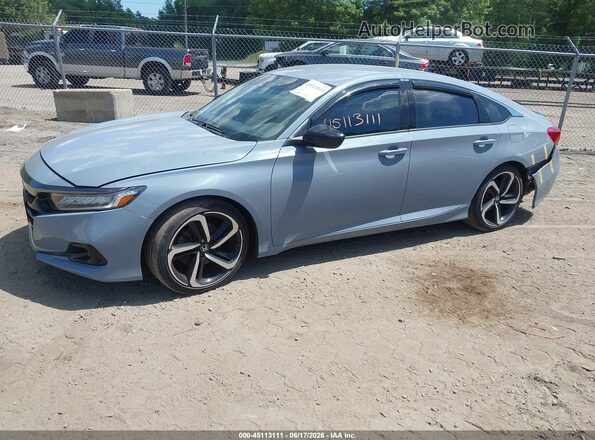 1HGCV1F43NA092044 2022 HONDA ACCORD Gray Przód lewy