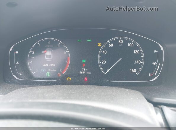 1HGCV1F44JA004001 2018 HONDA ACCORD White Հետևի նստատեղերի տեսք