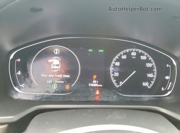 1HGCV1F44JA199999 2018 HONDA ACCORD Black Սարքավորումների վահանակի տեսք