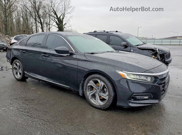 1HGCV1F44JA199999 2018 HONDA ACCORD Black Առջևի աջ
