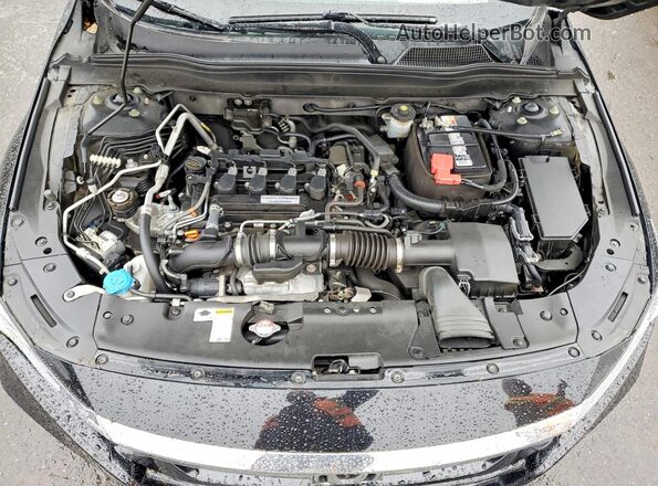 1HGCV1F44JA199999 2018 HONDA ACCORD Black Սալոնի հետևի տեսք