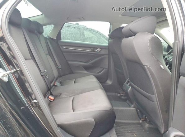 1HGCV1F44JA199999 2018 HONDA ACCORD Black Հետևի նստատեղերի տեսք
