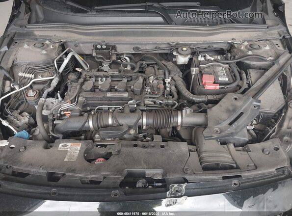 1HGCV1F44KA005537 2019 HONDA ACCORD Black Вид ззаду