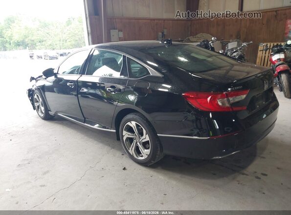 1HGCV1F44KA005537 2019 HONDA ACCORD Black Задня ліва чверть