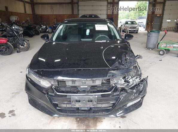1HGCV1F44KA005537 2019 HONDA ACCORD Black Вид задньої частини салону