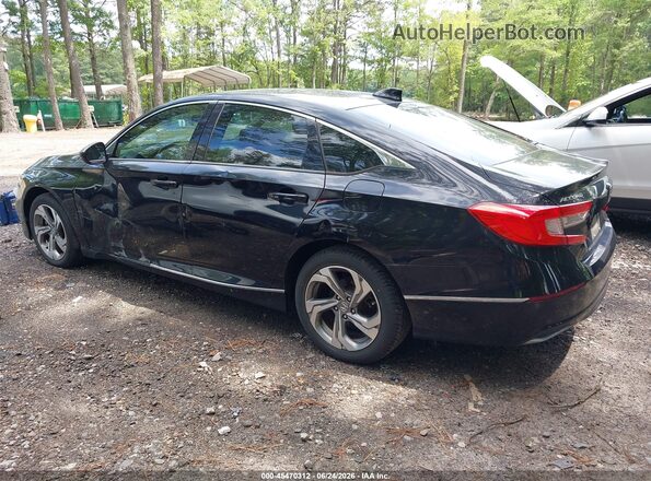 1HGCV1F44KA171170 2019 HONDA ACCORD Черный Задняя левая четверть