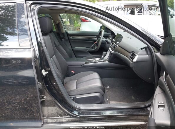 1HGCV1F44KA171170 2019 HONDA ACCORD Черный Вид салона спереди