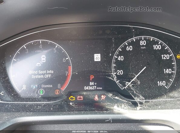 1HGCV1F44LA020136 2020 HONDA ACCORD White უკანა სავარძლების ხედი