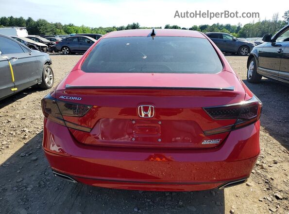 1HGCV1F44MA044597 2021 HONDA ACCORD Red 