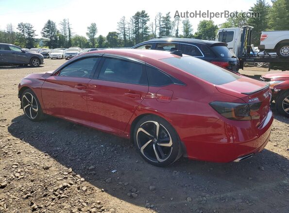 1HGCV1F44MA044597 2021 HONDA ACCORD Red 