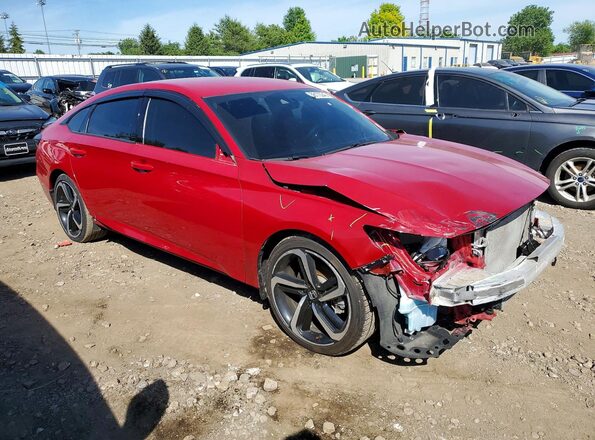 1HGCV1F44MA044597 2021 HONDA ACCORD Red 