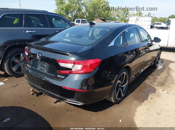 1HGCV1F44MA080225 2021 HONDA ACCORD Black Հետևի աջ