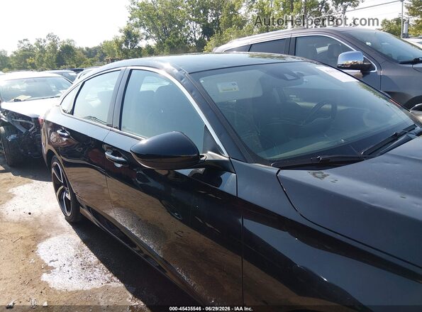 1HGCV1F44MA080225 2021 HONDA ACCORD Black Սալոնի հետևի տեսք