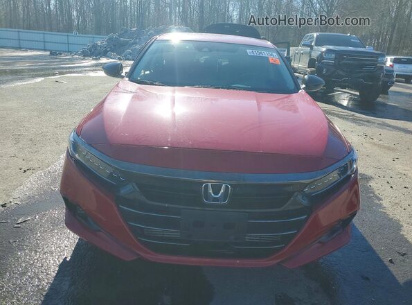 1HGCV1F44MA119119 2021 HONDA ACCORD Красный 