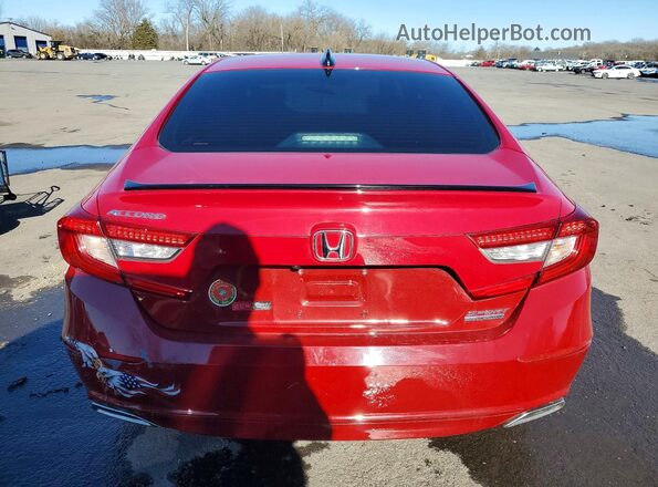 1HGCV1F44MA119119 2021 HONDA ACCORD Красный 