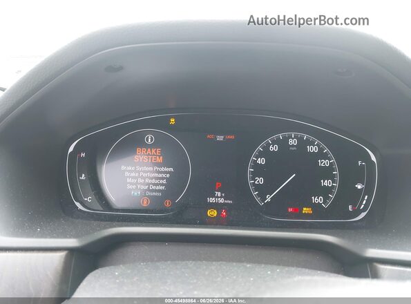 1HGCV1F45JA047097 2018 HONDA ACCORD White Հետևի նստատեղերի տեսք